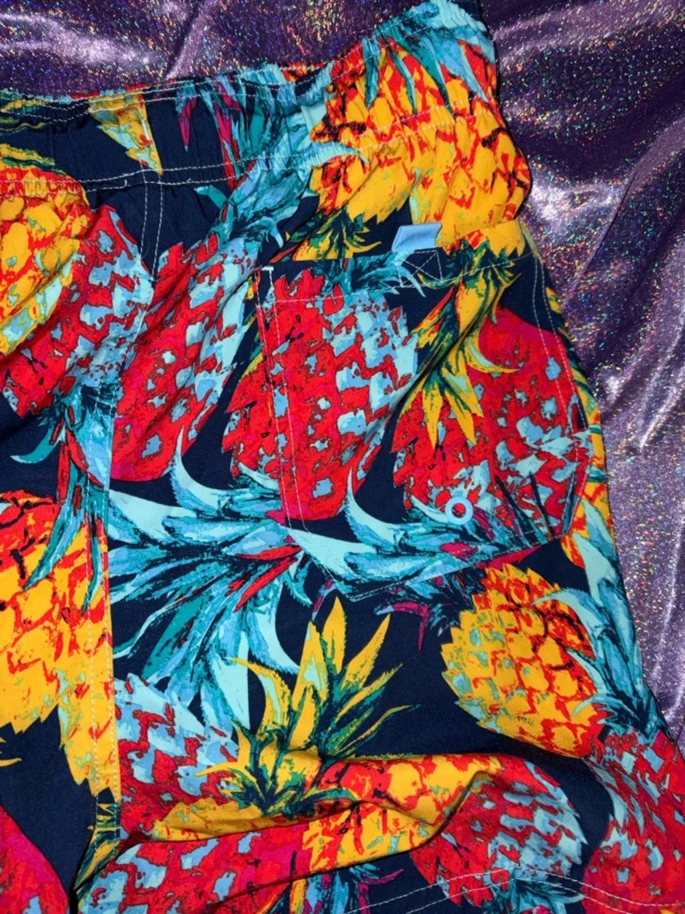 Mens Colorful Pineapple Swim Trunks
